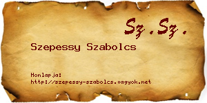 Szepessy Szabolcs névjegykártya